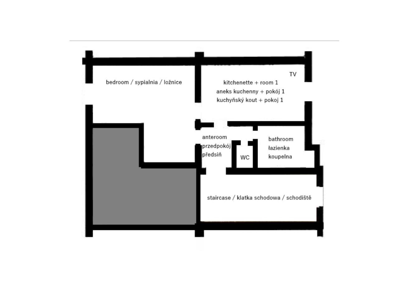 Pod Nachodskym Zamkem Apartment Luaran gambar